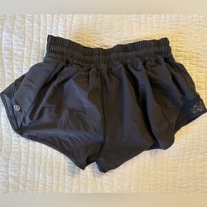 Black Lululemon Hotty Hot shorts